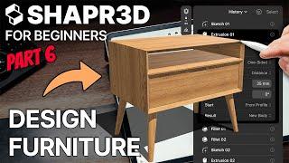 Shapr3D FOR BEGINNERS Part 6 - FURNITURE DESIGN for Woodworkers