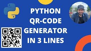 Python QRCode generator in three lines of code!