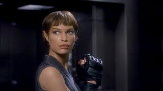 T'pol trains hand to hand combat with MACO