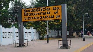 Vizianagaram Junction railway station Andhra Pradesh, Indian Railways Video in 4k ultra HD