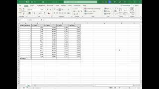 How to average cells in Excel