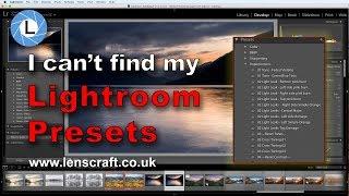 How to Install Lightroom Presets 2018 -  Lenscraft Tutorials