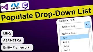 Populate Drop Down List using Entity Framework and LINQ to SQL in ASP.Net C#