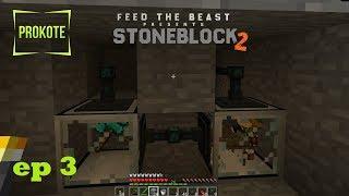 Auto Sieving setup Stoneblock 2 - Modded Minecraft ep 3