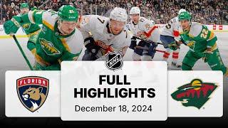 NHL Highlights | Panthers vs. Wild | December 18, 2024