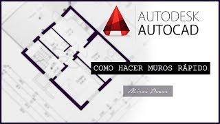 AUTOCAD | Como hacer muros rápido con Multiline