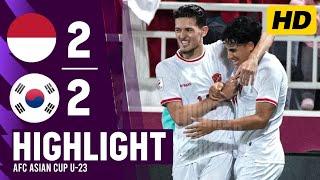 Indonesia vs Korea U23 | Highlights | Piala Asia U23 Qatar 2024