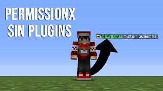 Permissionx Sin Plugins Tutorial 1.16+ [Minecraft]