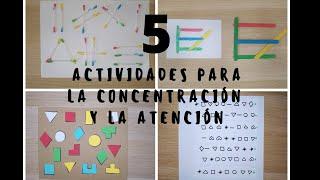 ¡ATENCIÓN y CONCENTRACIÓN! mejórala en niños y mayores con 5 JUEGOS.