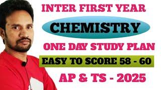 INTER FIRST YEAR CHEMISTRY ONE DAY STUDY PLAN 2025 AP AND TS