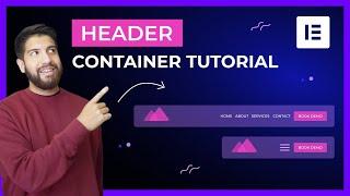 Elementor Pro Header Container Tutorial | Use Flex Box Like A Pro