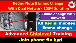 Redmi Note 8 Emmc Change Full Process 100% Solution || Emmc Change With Dual Network 100% Working