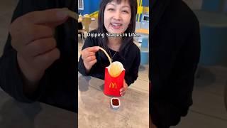 MCDONALD'S FRIES DIPPING STAGES IN LIFE #shorts #viral #mukbang