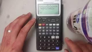 Cheating with scientific calculators!!!! Casio super-FX Plus fx-5800p