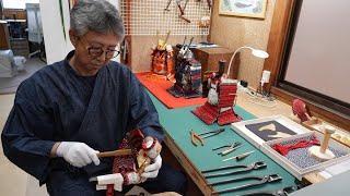 京甲冑ができるまで。数百種類の工程を全て手作業で作る日本の職人。