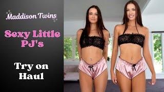 Twins SEXY Little PJ's Try On Haul