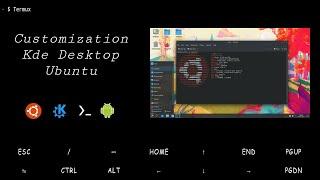 Customization Icons & Themes Kde Desktop On Termux | Android