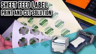 Label sticker sheet - print and cut machines