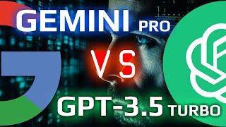 Has the AI KING Returned? GEMINI PRO vs GPT-3.5 TURBO Prompt Testing