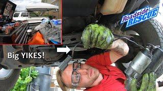 Mobile Mechanic emergency rescue at most expensive time! This starter was Busted!