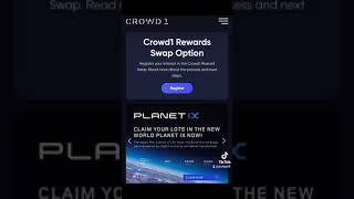 All about Crowd1- | Crowd1 rewards swap|