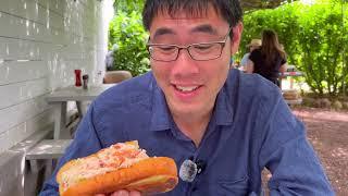 Eating a Lobster Roll near the End of Long Island, NY | Lobster Roll Lunch