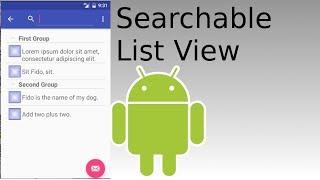 Custom ListView with Search Filter in Android Studio Tutorial