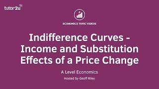 Indifference Curves - Income and Substitution Effects for Normal Goods I A Level and IB Economics
