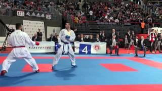 Aykhan Mamayev - Gergios Tanos (Greece). Semi-final, 50th European Karate Championsips. İstanbul