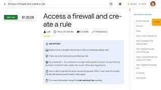 Access a firewall and create a rule