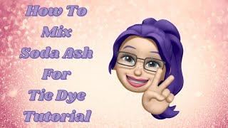 Tie Dye Designs: How To Mix Soda Ash For Tie Dye