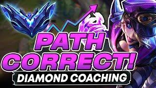FIX MACRO AND PATHING TO GET OUT OF DIAMOND! | Diamond Evelynn Coaching by Challenger
