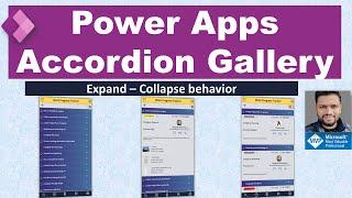 Power Apps Accordion Gallery (Expand/Collapse Gallery)