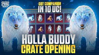 GOT MYTHIC COMPANION IN 10 UC HOLA BUDDY CRATE OPENING