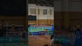 Lee Zii Jia show off backhand smash against Ng Tze Yong 