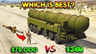 GTA 5 ONLINE : CHEAP VS EXPENSIVE (WHICH IS BEST WEAPON?)