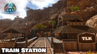 How to Build a Train Station ASA - Ark Survival Ascended