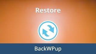 #5. Restoring Backups with the BackWPup WordPress plugin