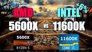 5600X vs 11600K - 2060S  CSGO  Fortnite  PUBG  GTAV  Overwatch.