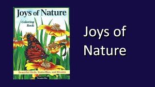 Joys of Nature by Veronica Hue Coloring Book Flip Through