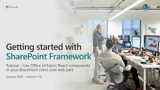 SharePoint Framework Tutorial - Using Office UI Fabric React Components