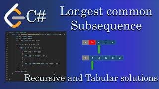 Longest Common Subsequence - Leetcode 1143 - C#