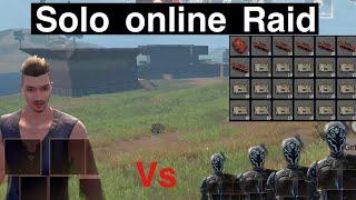 Solo — I go online raid on 10 players base / solo gameplay rank server / last island of survival