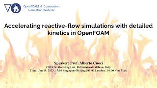 Accelerating reactive-flow simulations with detailed kinetics in OpenFOAM