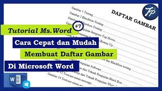 Cara Membuat Daftar Gambar Otomatis di Ms.Word 2013 || Tutorial Psikomter