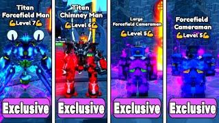 NEW!TITAN FORCEFIELD MAN vs TITAN CHIMNEY vs LARGE FORCEFIELD vs CAMERAMAN FORCEFIELD|Endless Mode