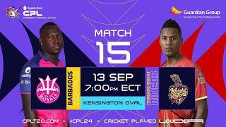 LIVE | Barbados Royals vs Trinbago Knight Riders | CPL 2024