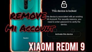 Xiaomi Redmi 9 ( M2004J19AG ) ( Lancelot ) Remove Mi Account Bypass with SP Flash tool