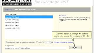 RecoveryTools OST to PST Recovery