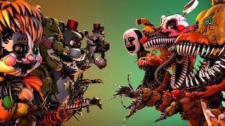 [SFM FNAF] SCRAP VS HALLOWEEN ANIMATRONICS Animation